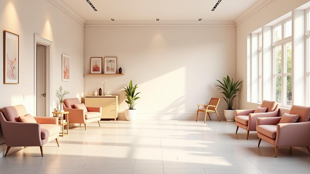 Ruang menunggu yang bersih dan selesa di Sutera Wajah